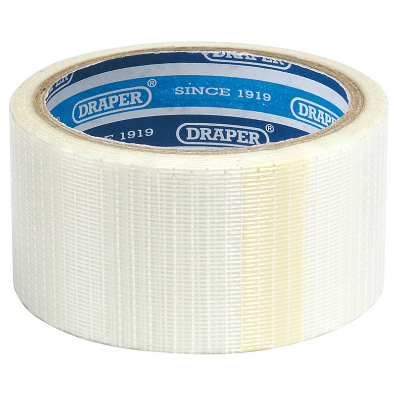 DRAPER Heavy Duty Strapping Tape, 15m x 50mm