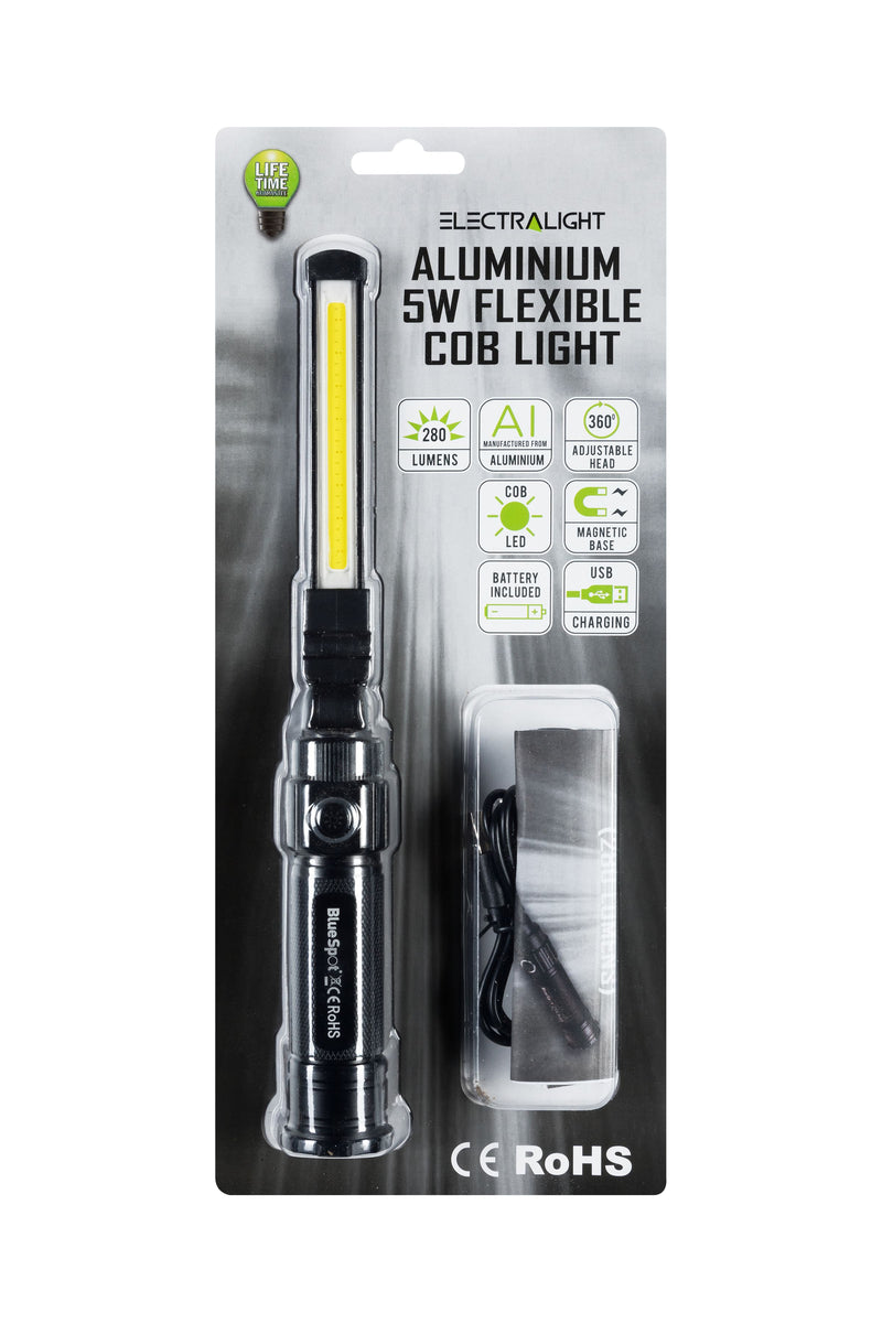 ELECTRALIGHT ALUMINIUM 5W FLEXIBLE COB LIGHT (280 LUMENS)