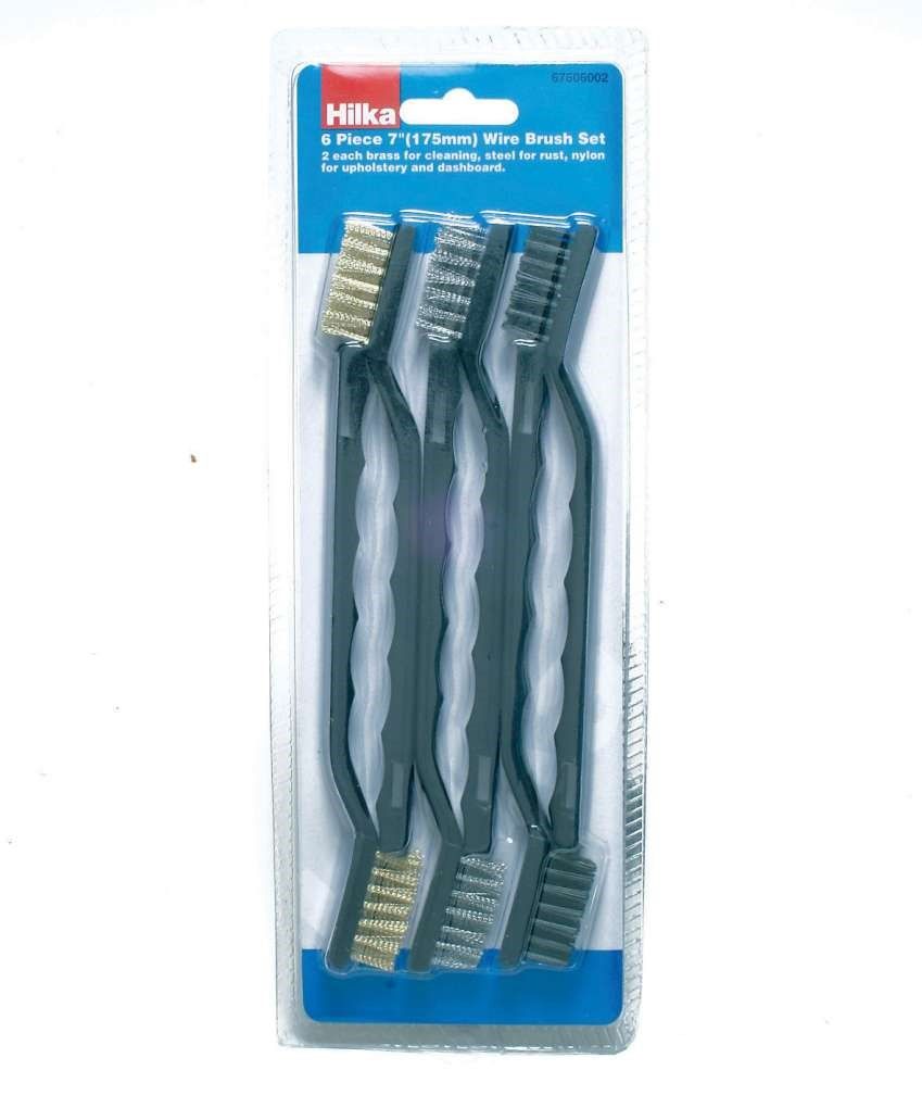 HILKA 6 pce 7" Cleaning Brush Set