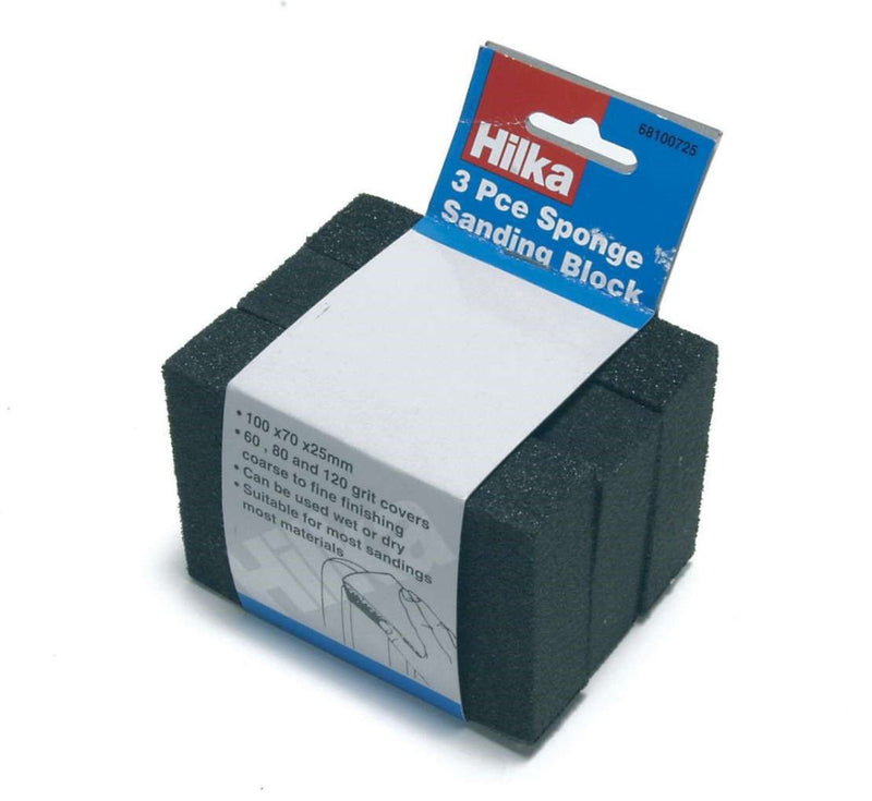 HILKA 3 pce Sponge Sanding Blocks