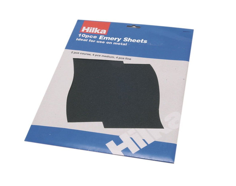 HILKA 10 pce Emery Cloth Sheets