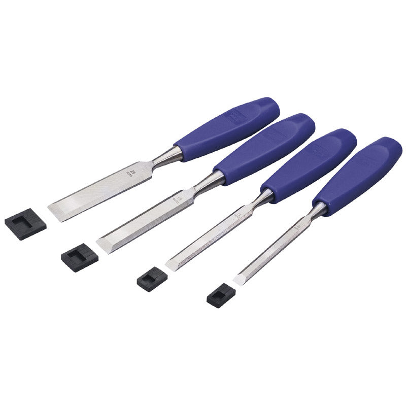 DRAPER Bevel Edge Wood Chisel Set (4 Piece)