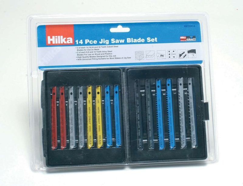 HILKA 14 pce Jigsaw Blade Set