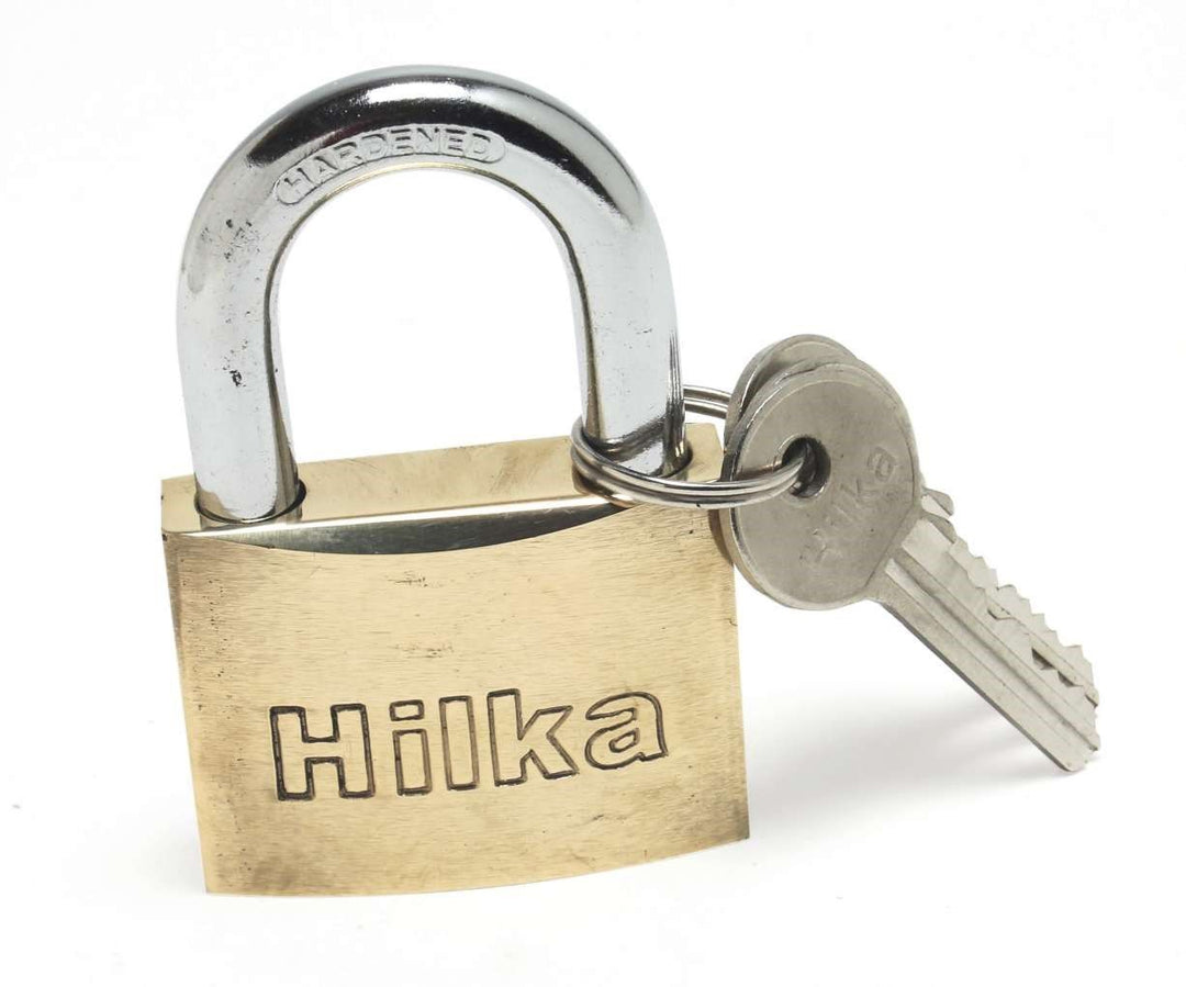 HILKA 50mm Heavy Duty Brass Padlock