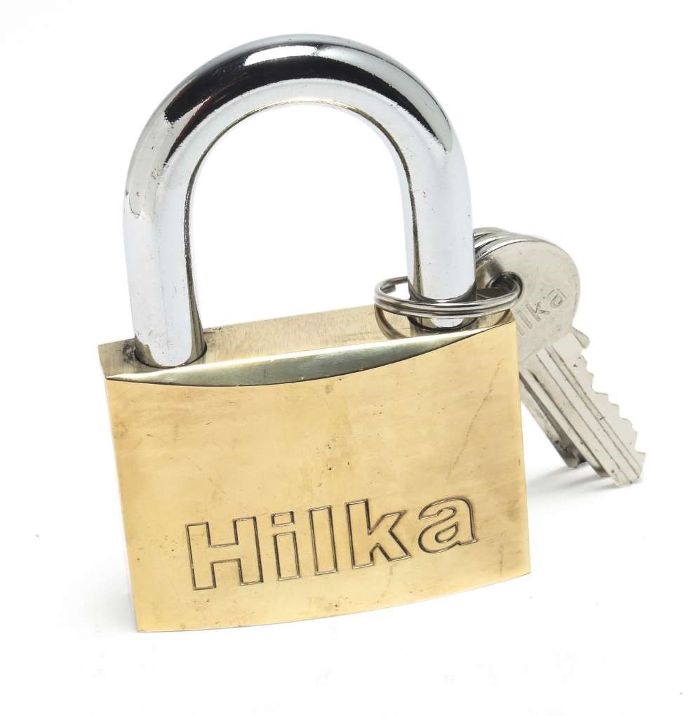 HILKA 60mm Heavy Duty Brass Padlock