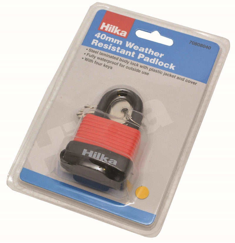 HILKA 40mm Weather Resistant Padlock