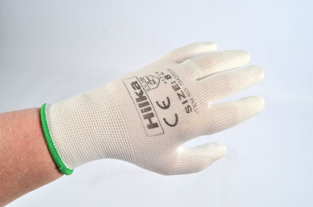 HILKA Small 8" White PU Work Gloves