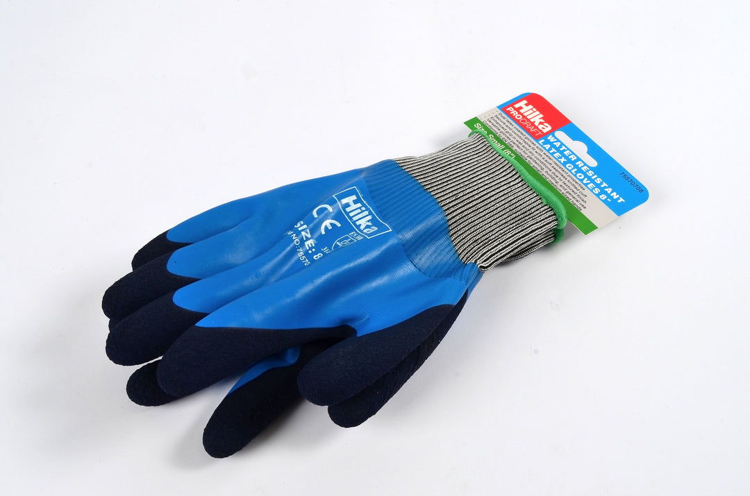 HILKA Small 8" Water Resistant Latex Gloves