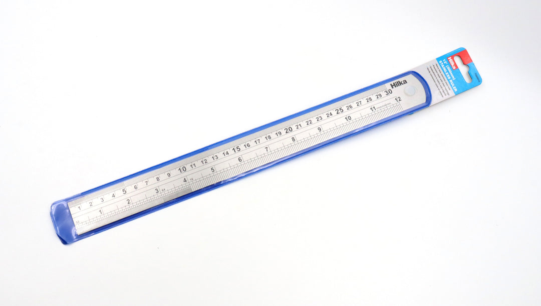 HILKA 12" (300mm) Matt Stainless Ruler