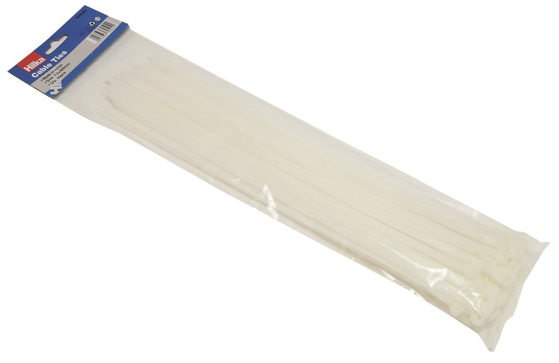 HILKA 50 7.2mm x 400mm Cable Ties White