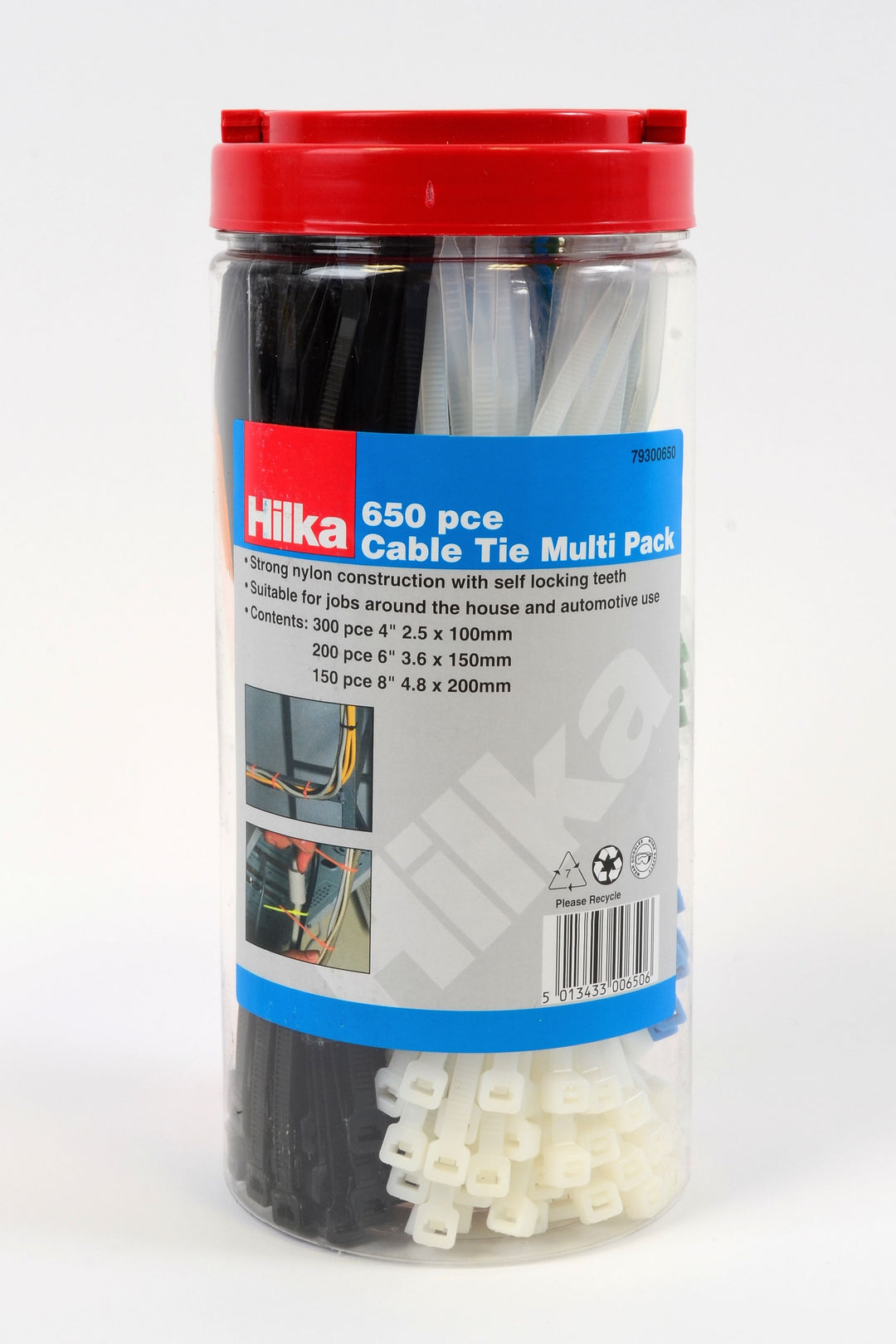 HILKA 650 pce Cable Tie Multi Pack