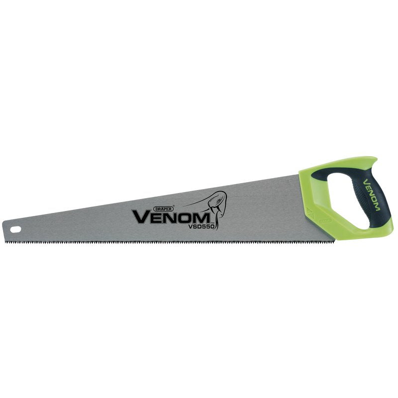 DRAPER Venom® First Fix Double Ground Handsaw, 550mm, 7tpi/8ppi