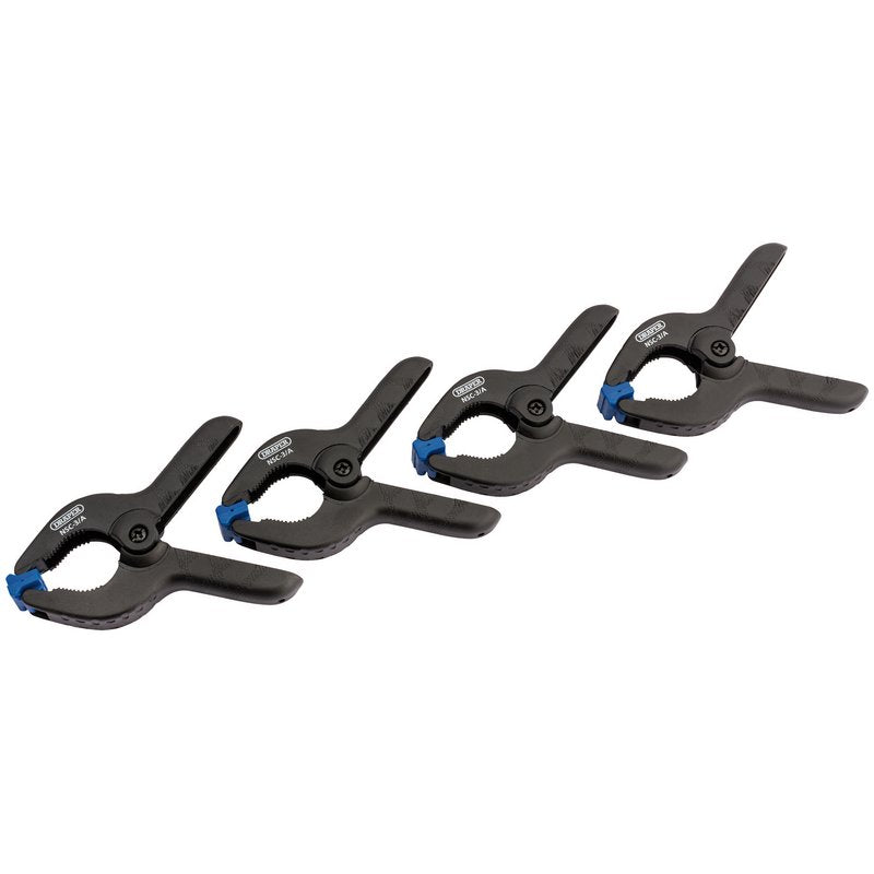 DRAPER Spring Clamp Set, 36mm Capacity (4 Piece)