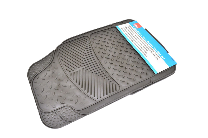 HILKA 4 pce Heavy Duty Universal Car Mat Set