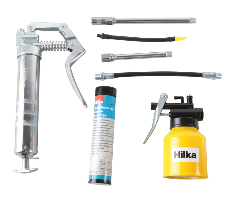 HILKA Mini Grease Gun & Oil Can Set