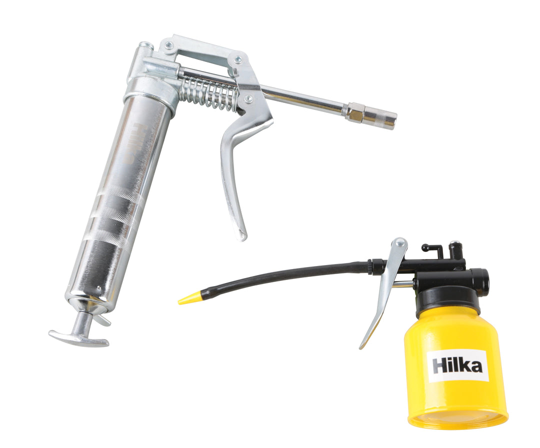 HILKA Mini Grease Gun & Oil Can Set