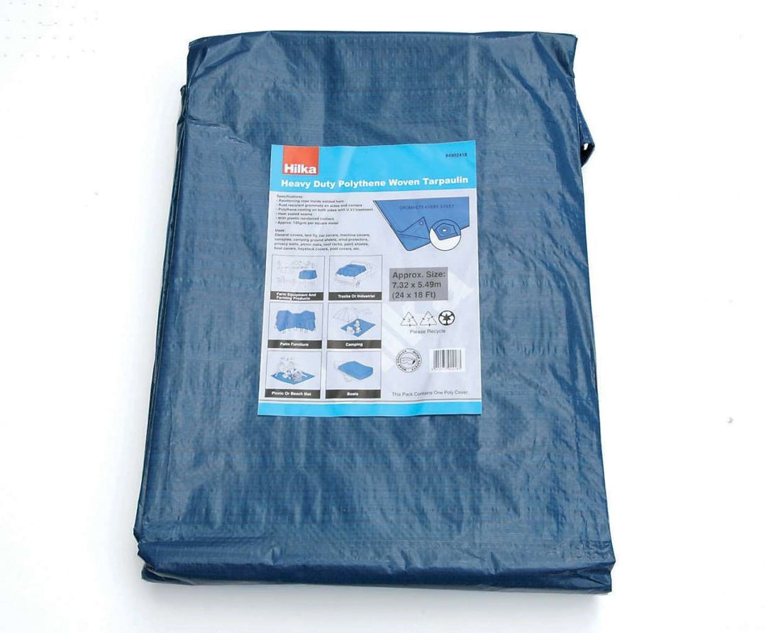 HILKA 24ft x 18ft (7.2 x 5.4m) Tarpaulin