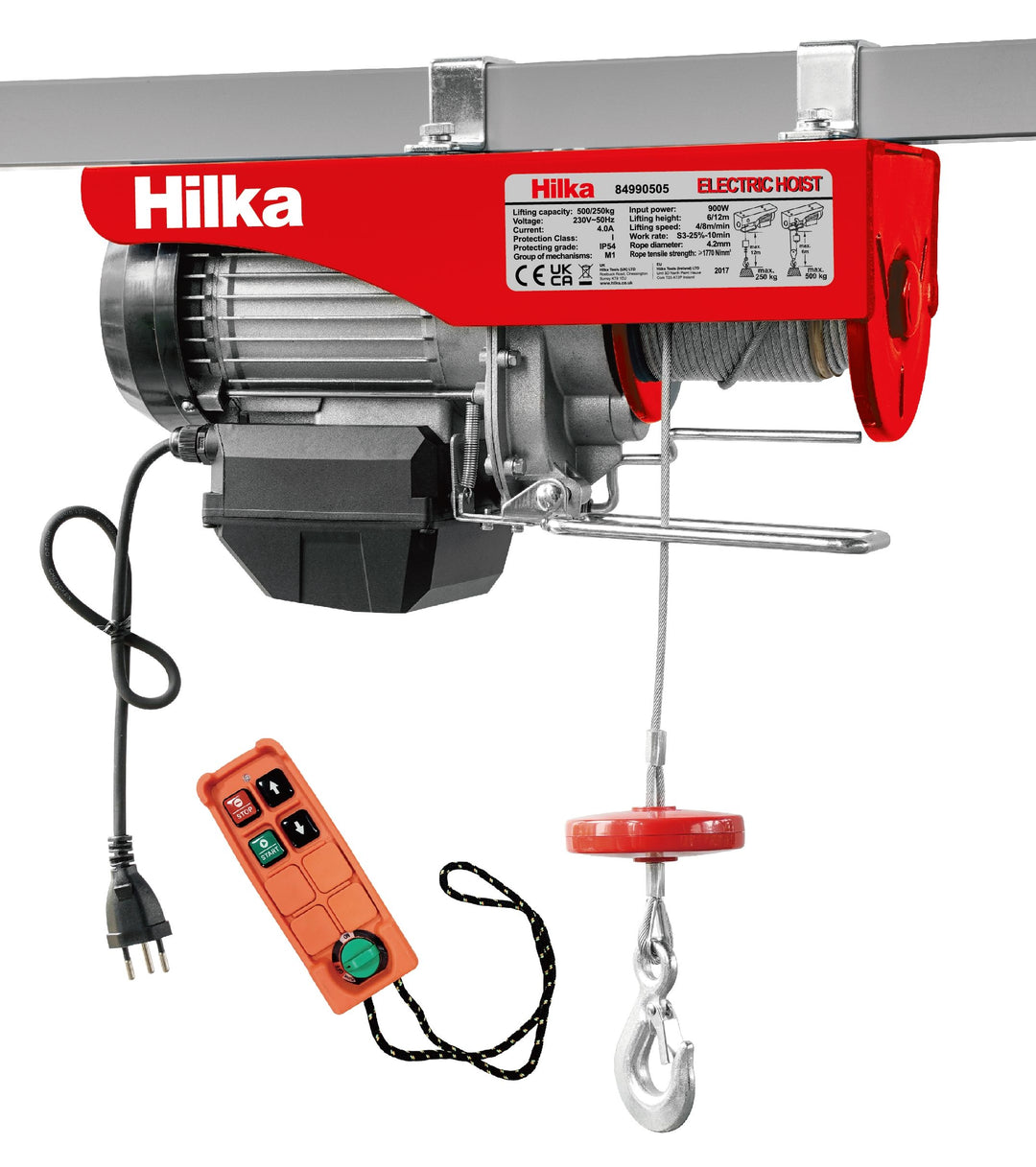 HILKA 500kg Electric Wireless Remote Hoist