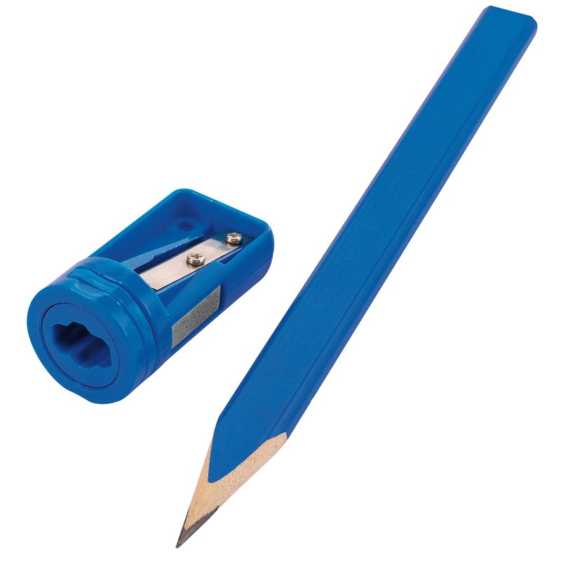 DRAPER Carpenter's Pencil and Sharpener Set (12 Piece)