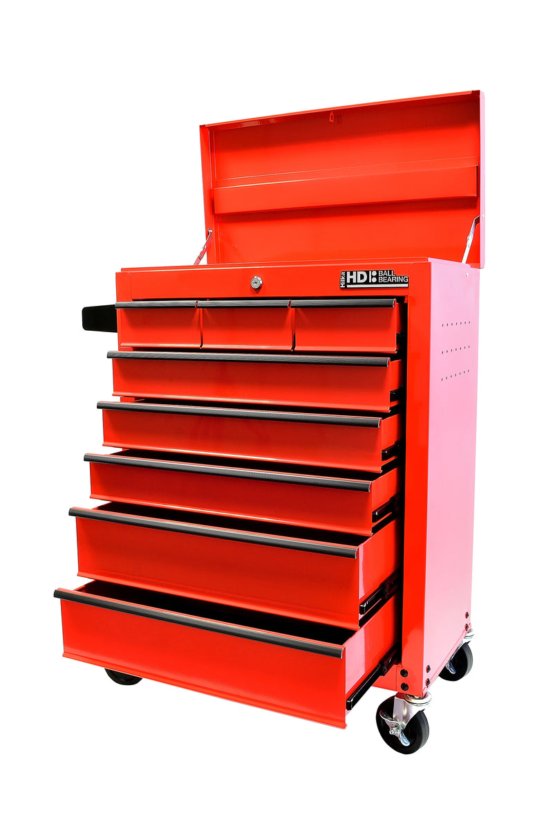 HILKA HD 8 Drawer Trolley with Lid Storage BBS