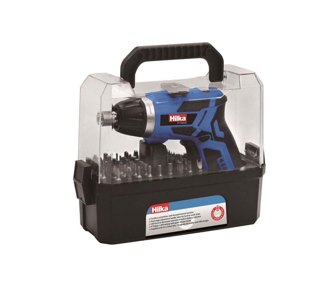 HILKA 3.6V Li-ion Cordless Screwdriver Kit