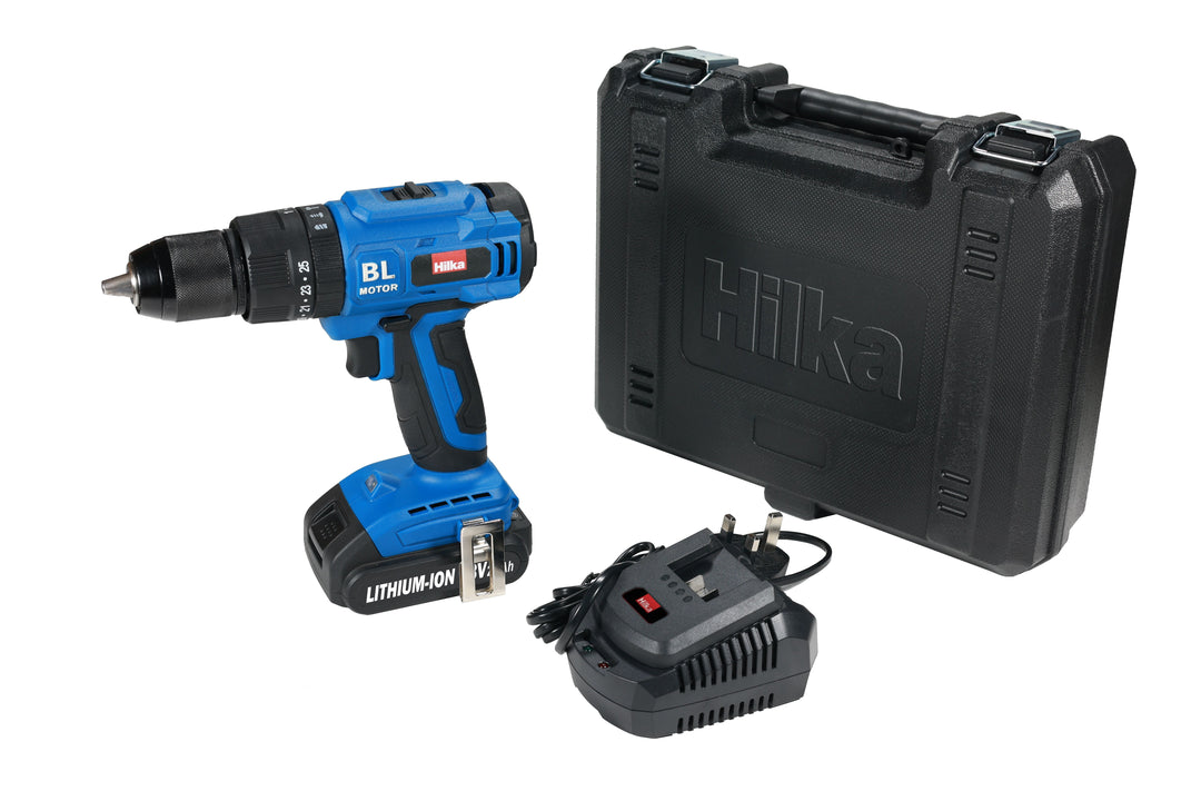 HILKA 18V Li-ion Brushless Combi Drill with 2.0Ah Battery