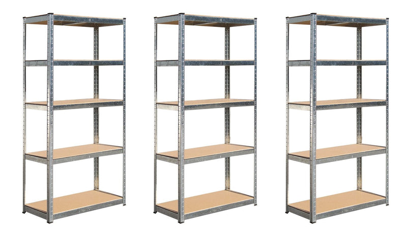 HILKA Three Sets 175kg 5 Tier Boltless Shelving