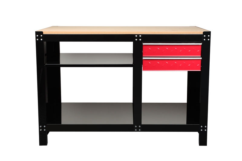 HILKA Heavy Duty 2 Drawer Work Bench