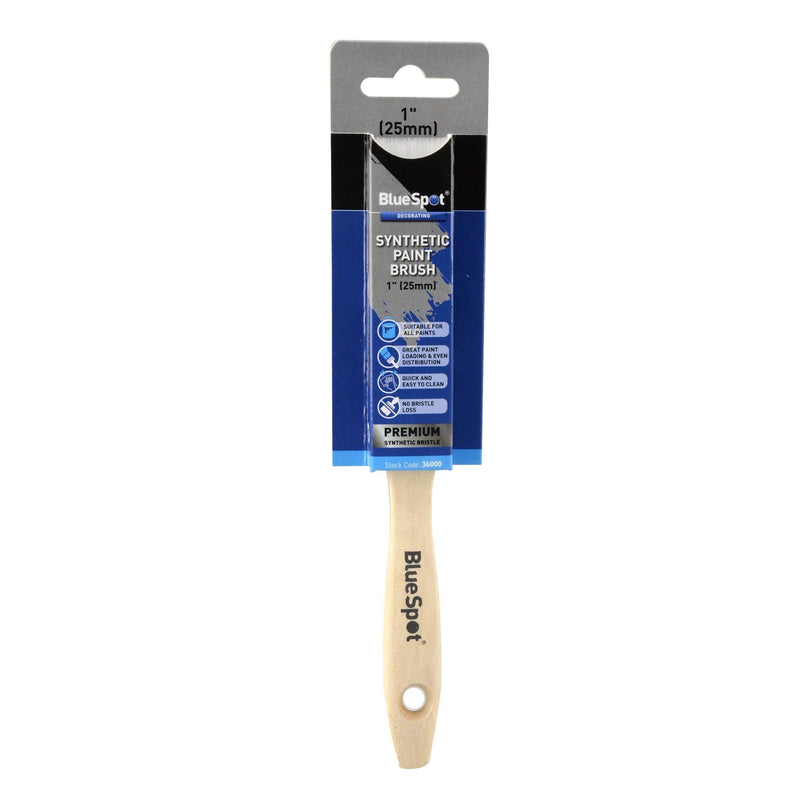 BLUE SPOT TOOLS 1" (25MM) SYNTHETIC PAINT BRUSH - Bargain LAB