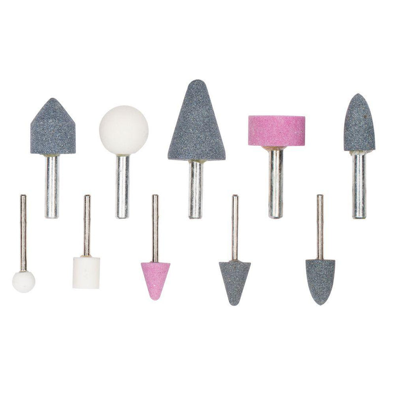 BLUE SPOT TOOLS 10 PCE MOUNTED STONE SET - Bargain LAB