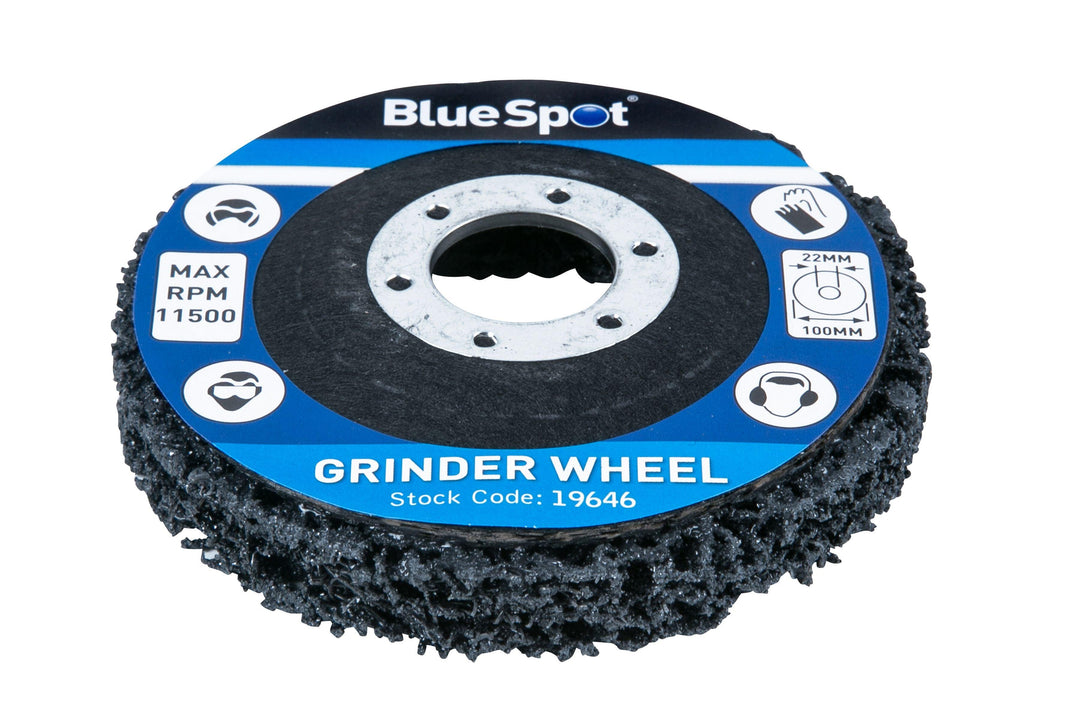 BLUE SPOT TOOLS 100MM (4") RUST REMOVER GRINDING WHEEL - Bargain LAB