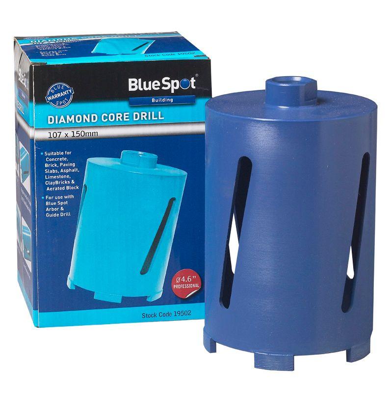 BLUE SPOT TOOLS 107 X 150MM DIAMOND CORE DRILL - Bargain LAB