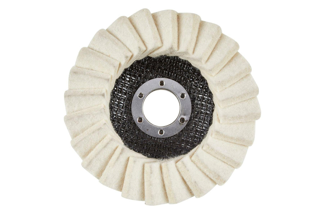 BLUE SPOT TOOLS 115MM (4.5") FELT FLAP WHEEL - Bargain LAB