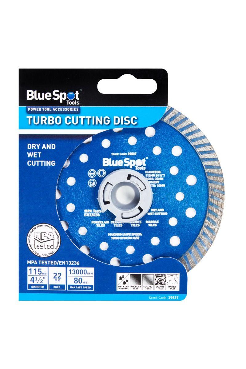 BLUE SPOT TOOLS 115MM (4 ½”) TURBO CUTTING DISC - Bargain LAB