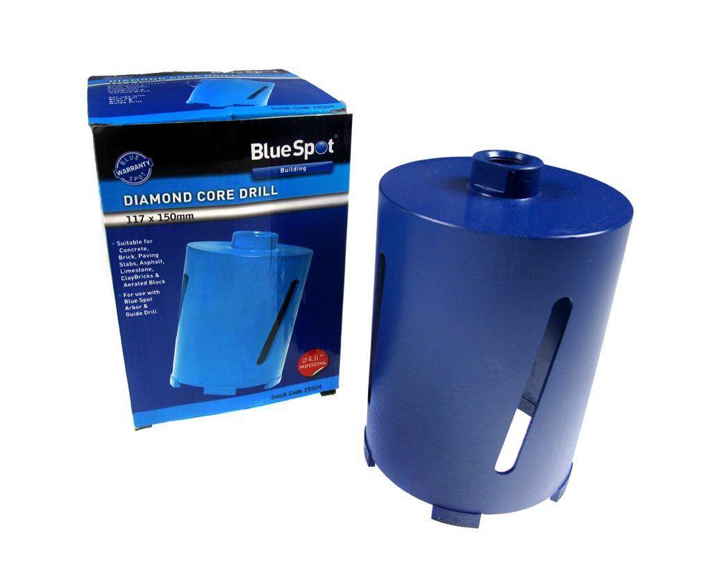 BLUE SPOT TOOLS 117 X 150 MM DIAMOND CORE DRILL - Bargain LAB