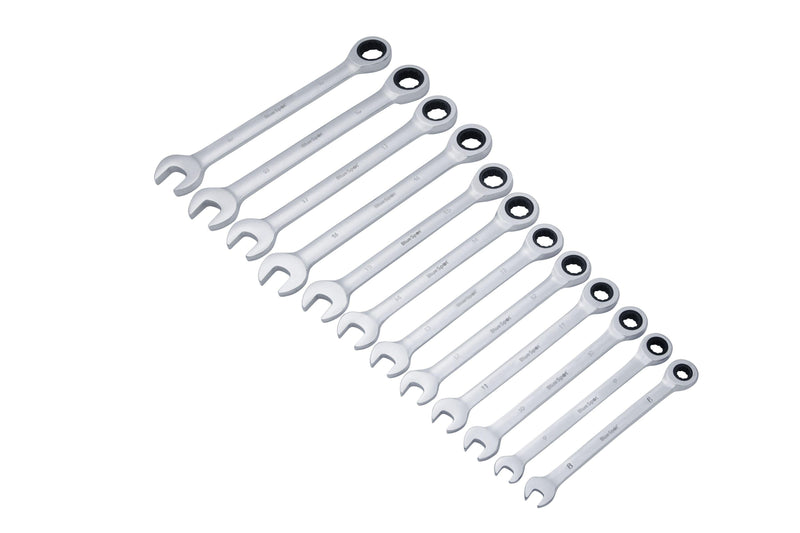 BLUE SPOT TOOLS 12 PCE METRIC RATCHET SPANNER SET (8-19MM) - Premium Automotive from BLUE SPOT - Just £51.99! Shop now at Bargain LAB