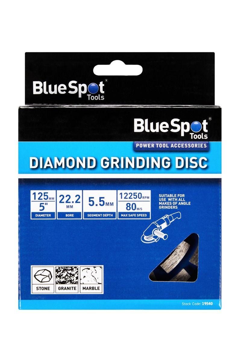 BLUE SPOT TOOLS 125MM (5") DIAMOND GRINDING DISC - Bargain LAB