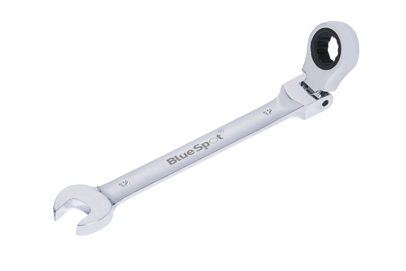 BLUE SPOT TOOLS 12MM CHROME VANADIUM RATCHET SPANNER FLEXIBLE HEAD (180°) - Premium Automotive from BLUE SPOT - Just £8.95! Shop now at Bargain LAB