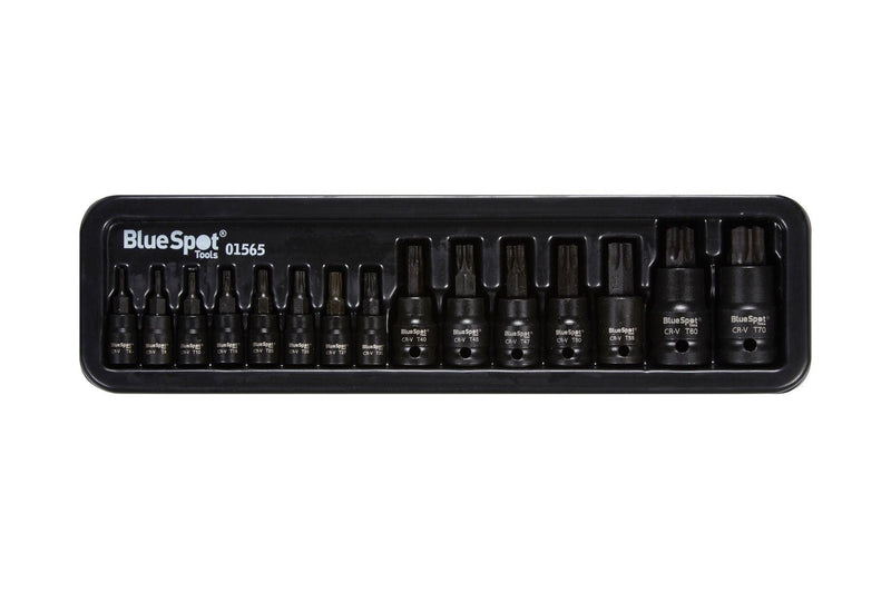 BLUE SPOT TOOLS 15 PCE 1/4" 3/8" 1/2" IMPACT TORX BIT SOCKETS - Premium Automotive from BLUE SPOT - Just £17.99! Shop now at Bargain LAB