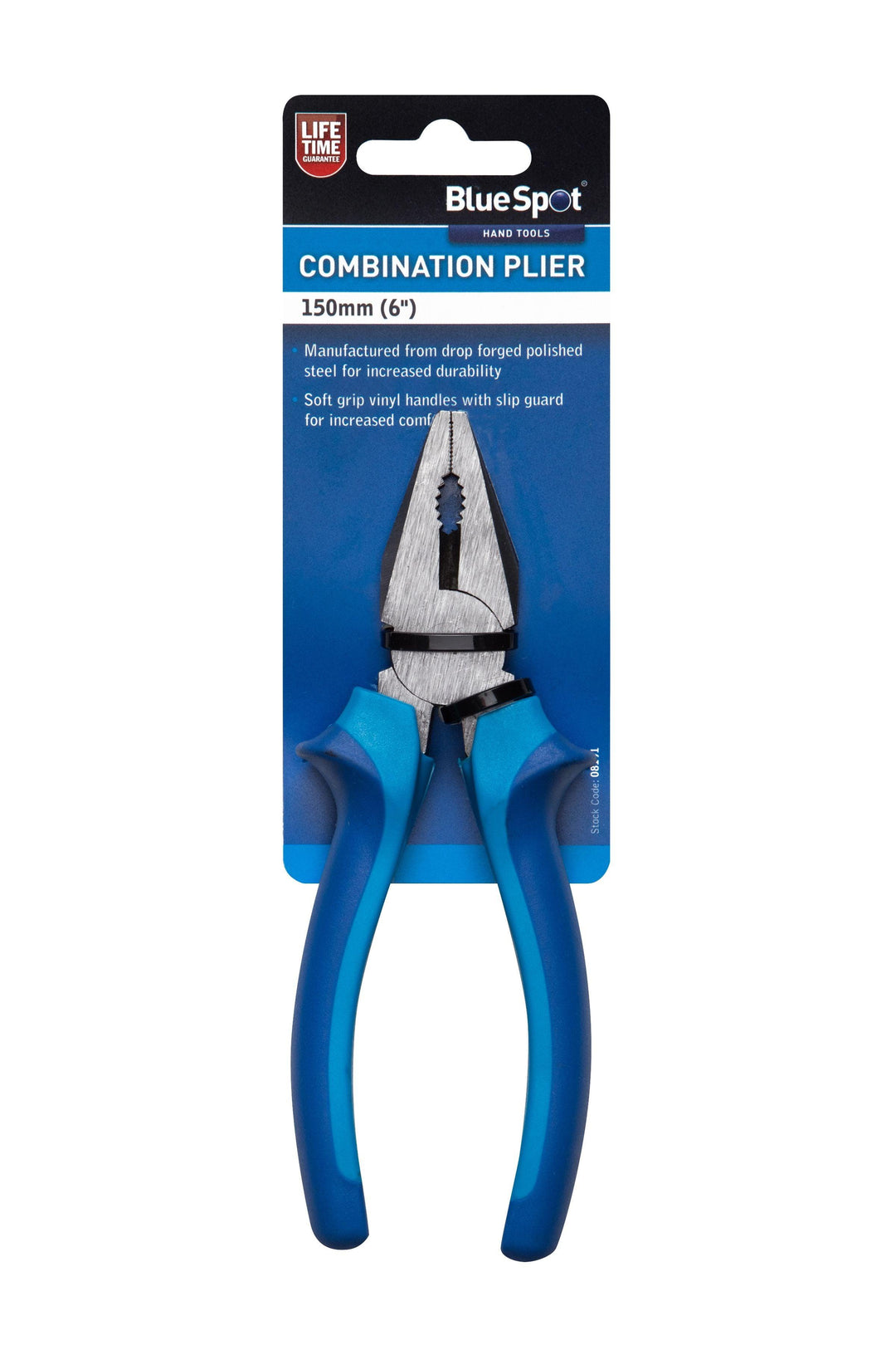 BLUE SPOT TOOLS 150MM (6") COMBINATION PLIER - Premium Hand Tools from BLUE SPOT - Just £6.99! Shop now at Bargain LAB