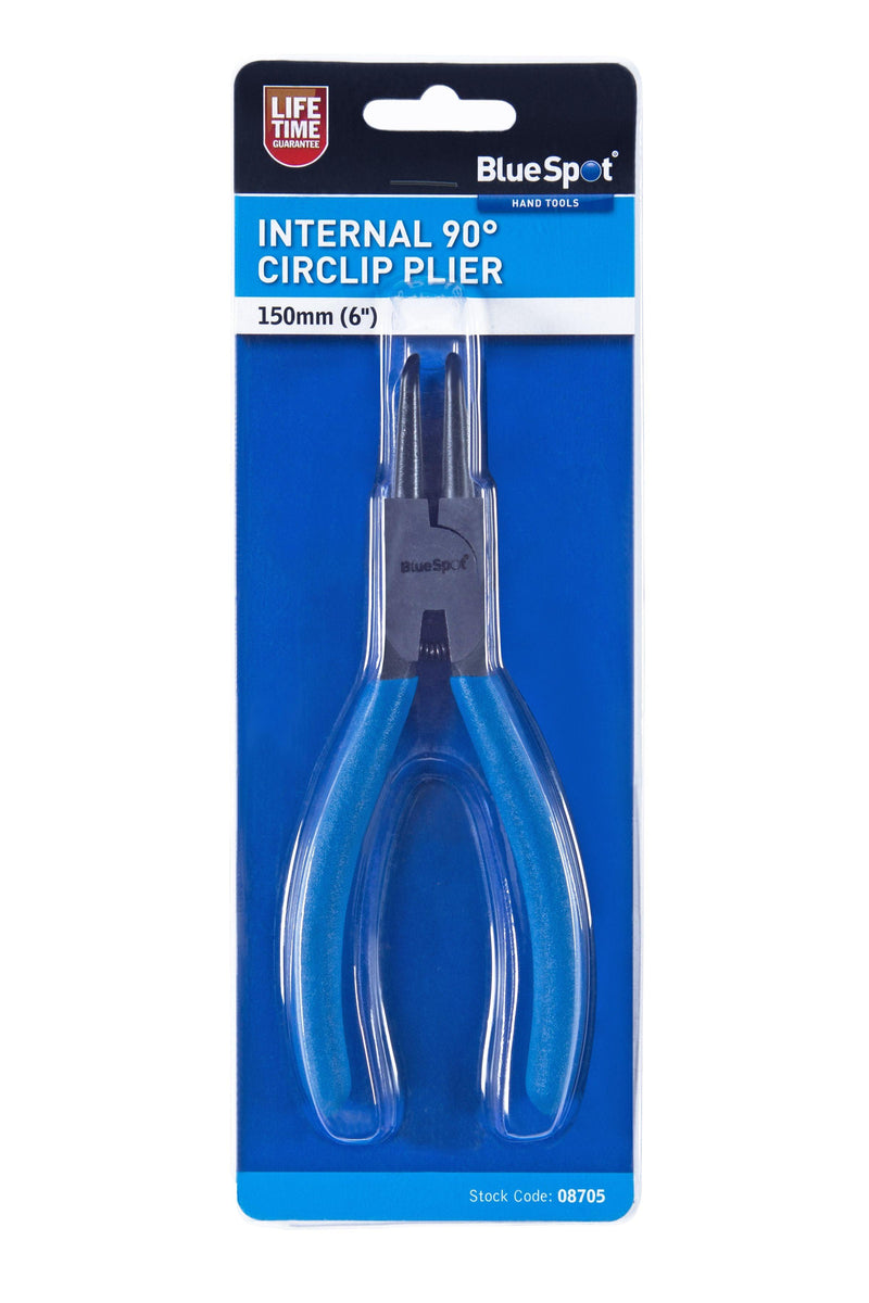 BLUE SPOT TOOLS 150MM (6") INTERNAL CIRCLIP PLIER 90° TIP - Premium Hand Tools from BLUE SPOT - Just £6.59! Shop now at Bargain LAB
