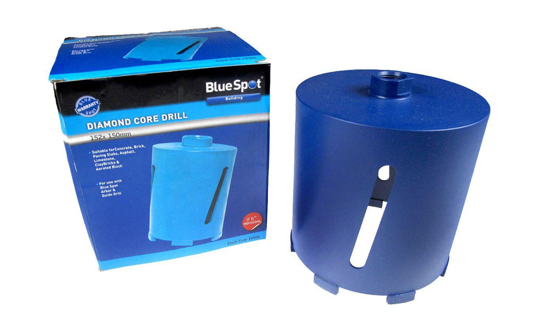 BLUE SPOT TOOLS 152 X 150MM DIAMOND CORE DRILL - Bargain LAB