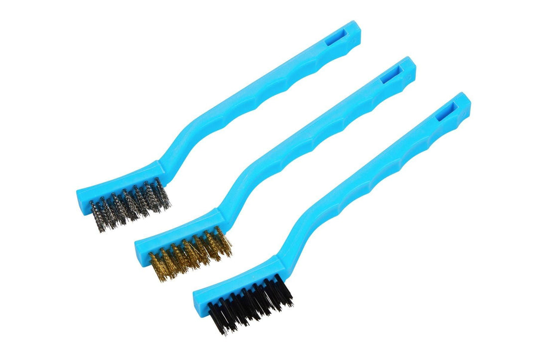 BLUE SPOT TOOLS 178MM (7") 3PCE MINI WIRE BRUSH SET - Premium Hand Tools from BLUE SPOT - Just £4.39! Shop now at Bargain LAB