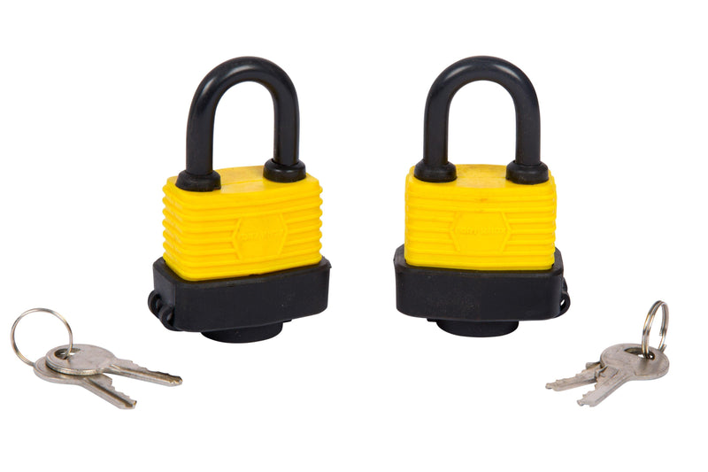 BLUE SPOT TOOLS 2 PCE 40MM WEATHER RESISTANT PADLOCKS KEYED ALIKE - Premium Security from BLUE SPOT - Just £7.99! Shop now at Bargain LAB