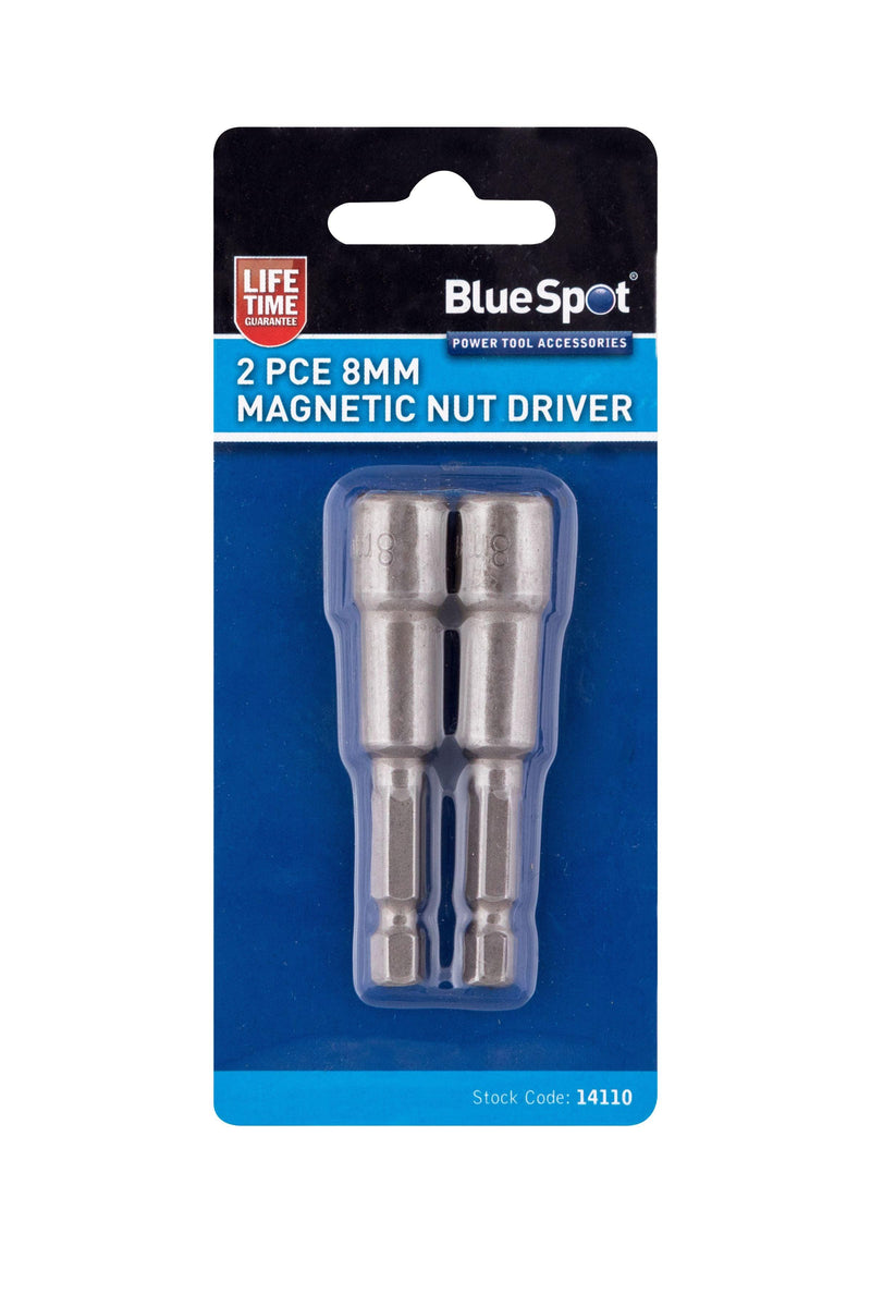 BLUE SPOT TOOLS 2 PCE 8MM MAGNETIC NUT DRIVER - Bargain LAB