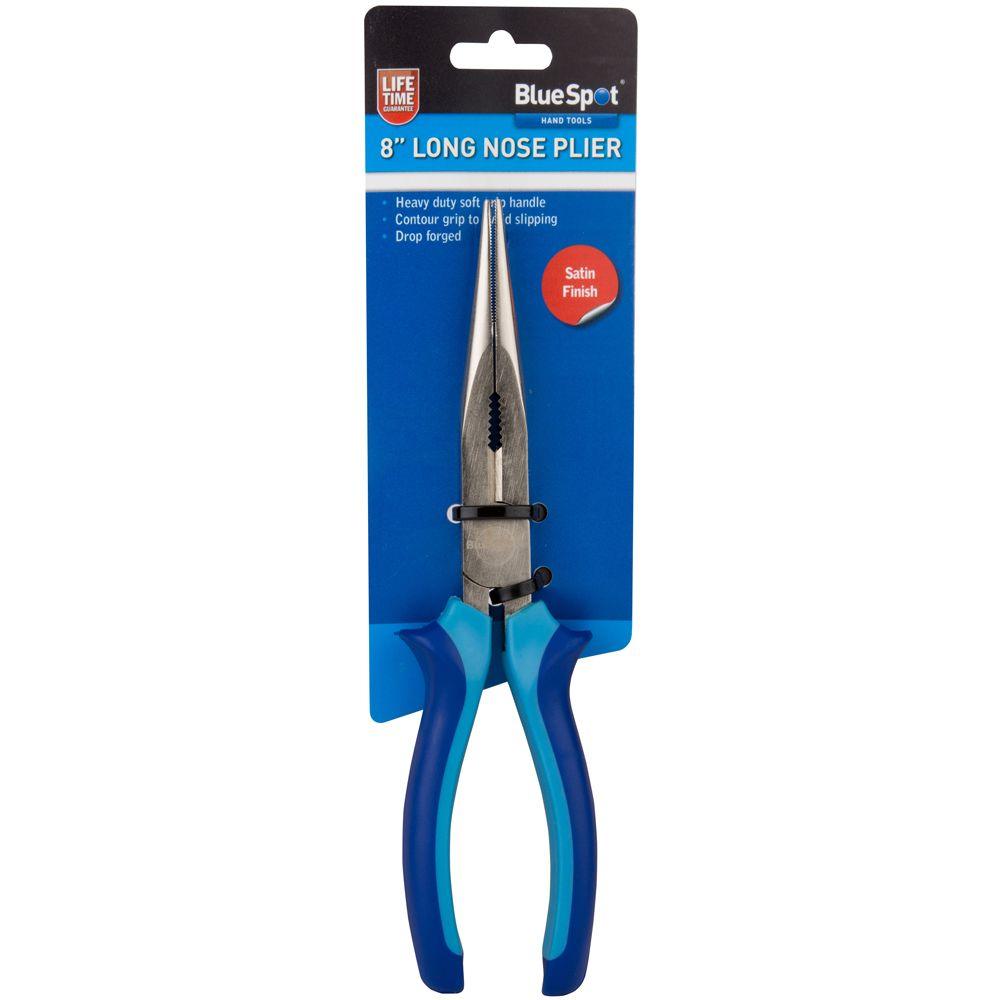 BLUE SPOT TOOLS 200MM (8") LONG NOSE PLIER - Premium Hand Tools from BLUE SPOT - Just £7.99! Shop now at Bargain LAB