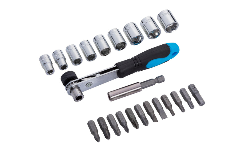 BLUE SPOT TOOLS 23 PCE OFFSET RATCHET BIT AND SOCKET SET - Premium Automotive from BLUE SPOT - Just £8.49! Shop now at Bargain LAB