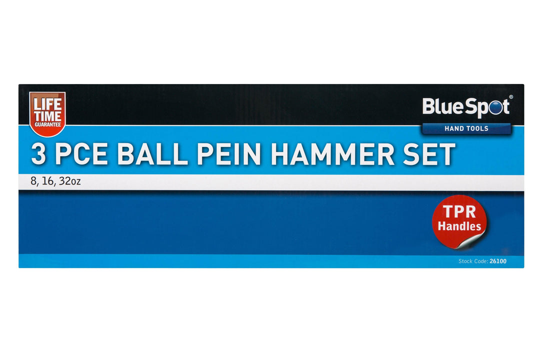 BLUE SPOT TOOLS 3 PCE BALL PEIN HAMMER SET - Premium Hand Tools from BLUE SPOT - Just £21.99! Shop now at Bargain LAB