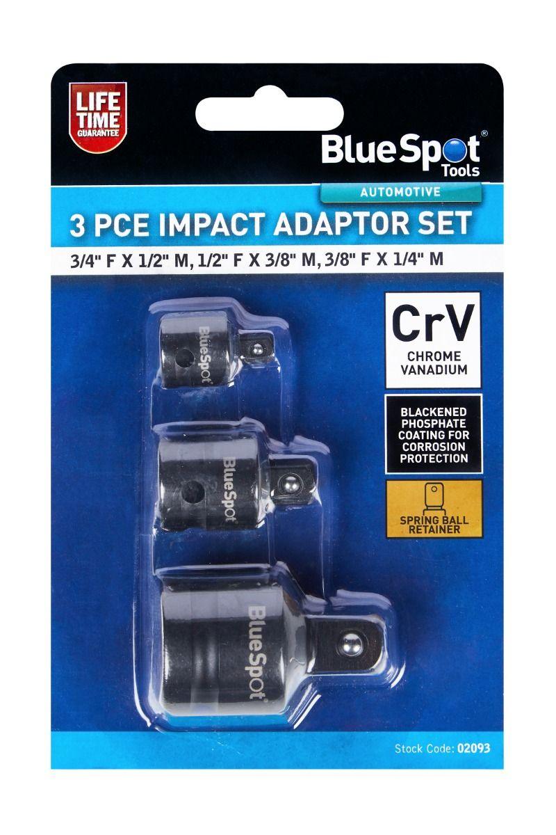 BLUE SPOT TOOLS 3 PCE IMPACT ADAPTOR SET - Premium Automotive from BLUE SPOT - Just £9.99! Shop now at Bargain LAB