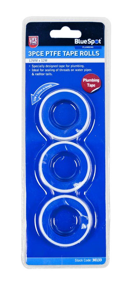 BLUE SPOT TOOLS 3 PCE PTFE TAPE - Bargain LAB